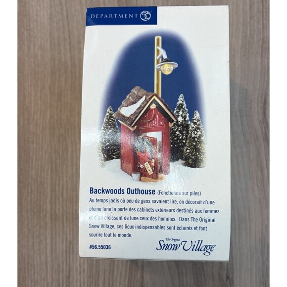 DEPARTMENT 56 BACKWOODS OUTHOUSE 56.55036 - Picture 13 of 14